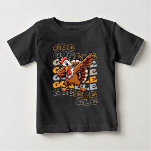 T-shirt Pour Bébé Drôle Turquie Dab Thanksgiving