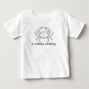 T-shirt Pour Bébé Drôle Un peu grincheux Minimaliste Esthétique d'ét