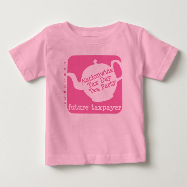 T-shirt pour bébé du contribuable (Devant)