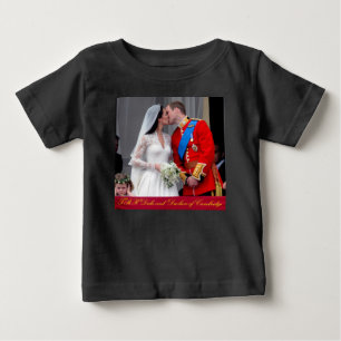 T-shirt Pour Bébé Duc et duchesse de Cambridge Mariage royal