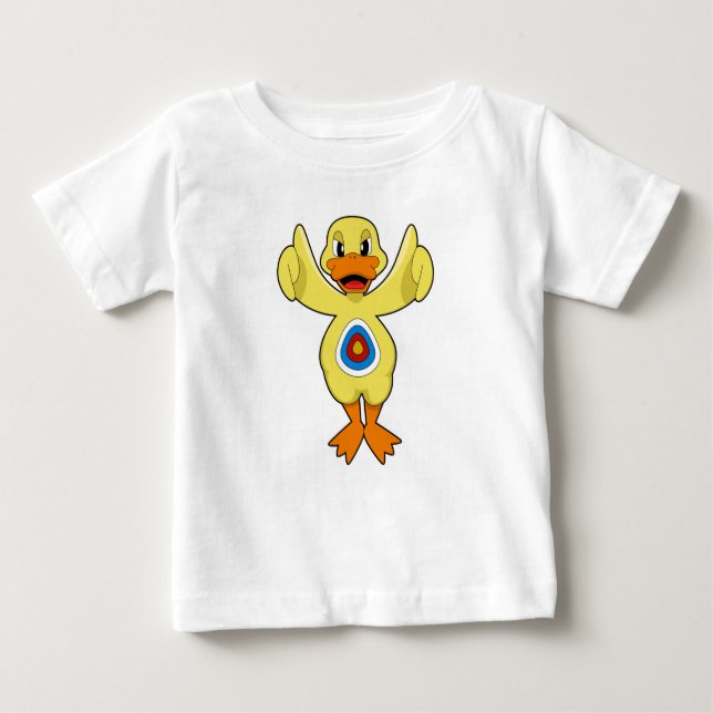 T-shirt Pour Bébé Duck Darts Bullseye (Devant)