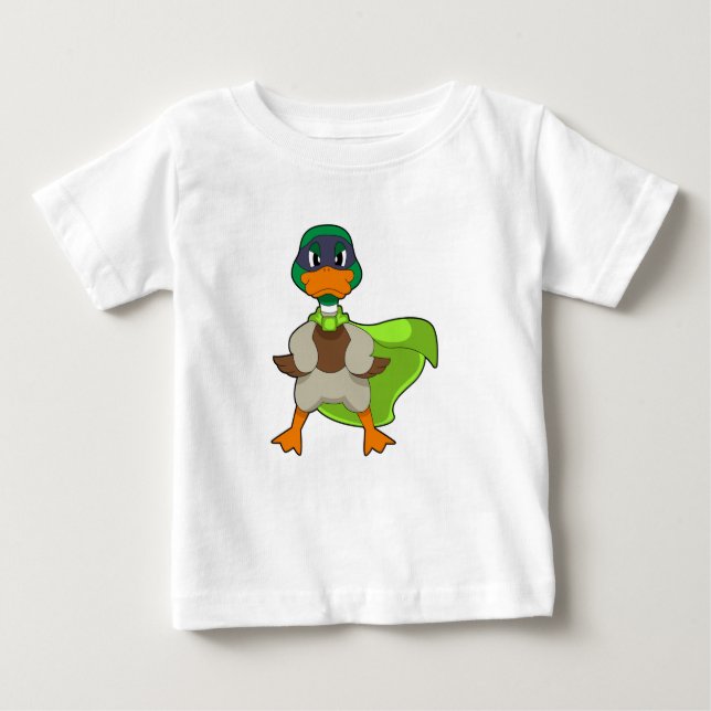 T-shirt Pour Bébé Duck Hero Cape (Devant)