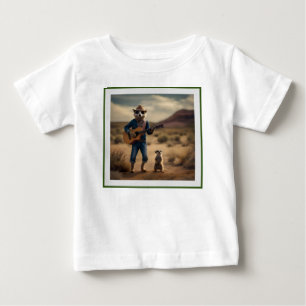 T-shirt Pour Bébé Duet de suricate : jouer en harmonie ensemble,