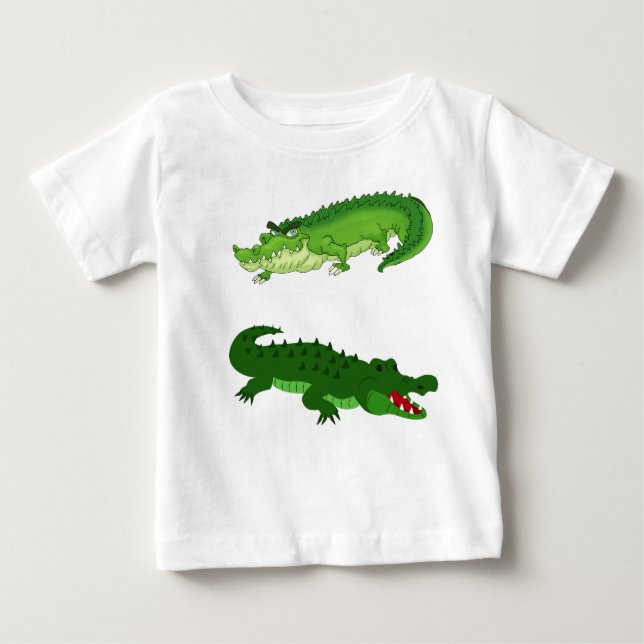 T-shirt Pour Bébé Duo de Croc fou" (Devant)