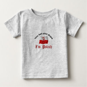 T-shirt Pour Bébé Dupa polonais