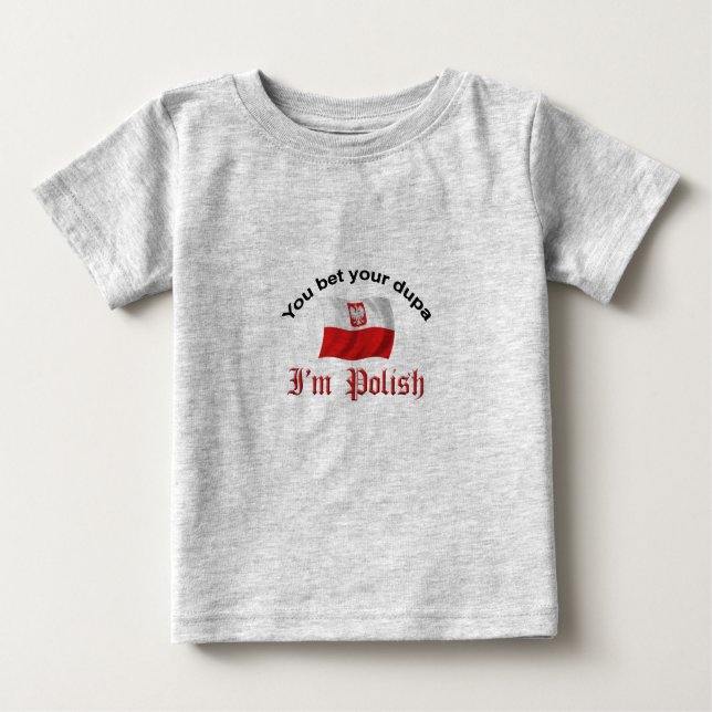 T-shirt Pour Bébé Dupa polonais (Devant)