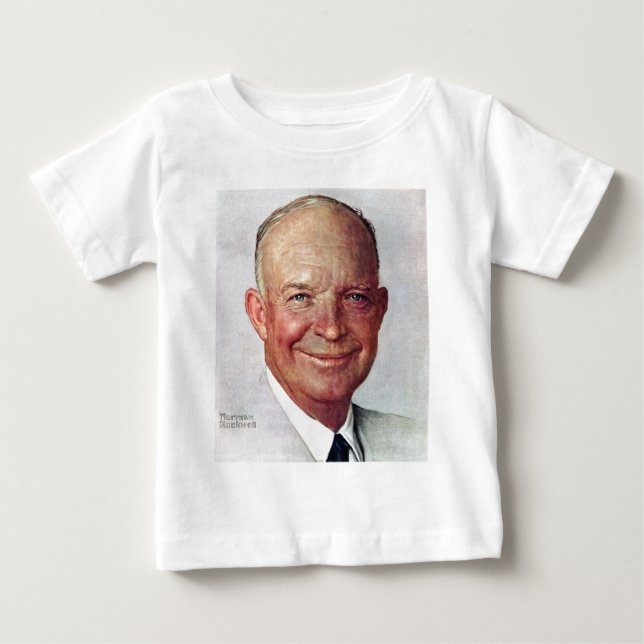 T-shirt Pour Bébé Dwight David Eisenhower (Devant)