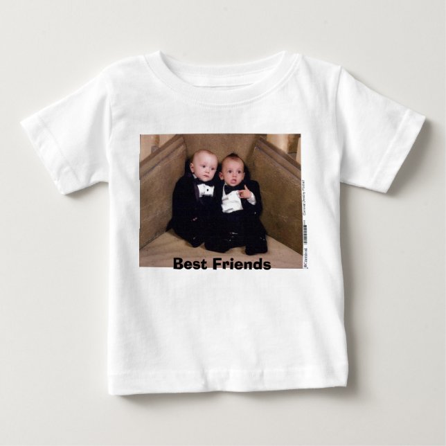 T-shirt Pour Bébé Dylan-Dan, meilleurs amis (Devant)