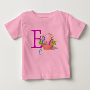 T-shirt Pour Bébé E - Collection de monogrammes