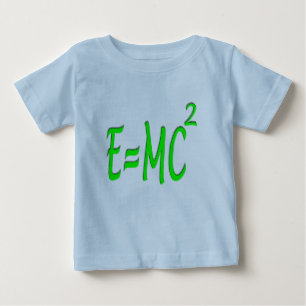 T-shirt Pour Bébé E = MC 2 (vert)