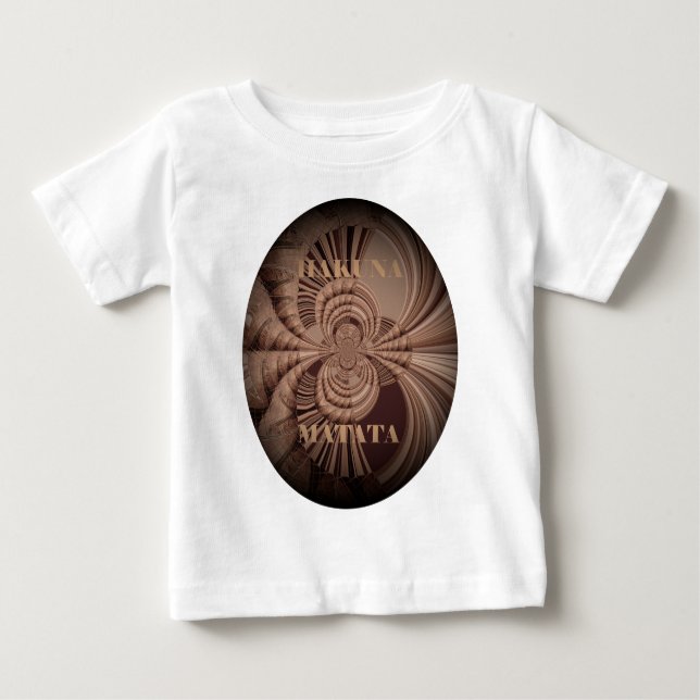 T-shirt Pour Bébé Earthy Hakuna Matata (Devant)