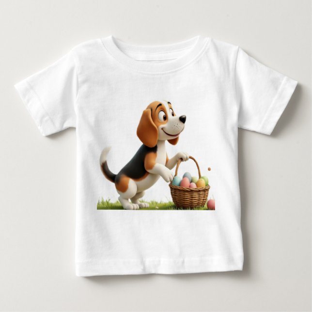 T-shirt Pour Bébé easter beagle (Devant)
