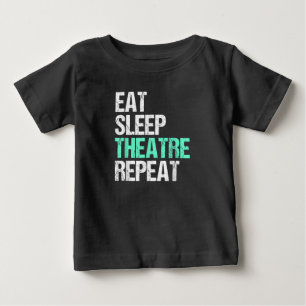 T-shirt Pour Bébé Eat Sleep Acter Répéter Funny Acteur Acteur Cadeau