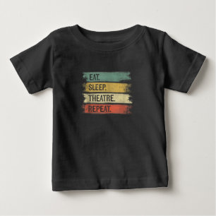 T-shirt Pour Bébé Eat Sleep Theatre Repeat Theater Tech Toxits