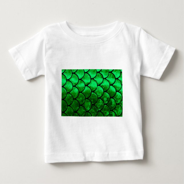 T-shirt Pour Bébé écailles de poisson (Devant)