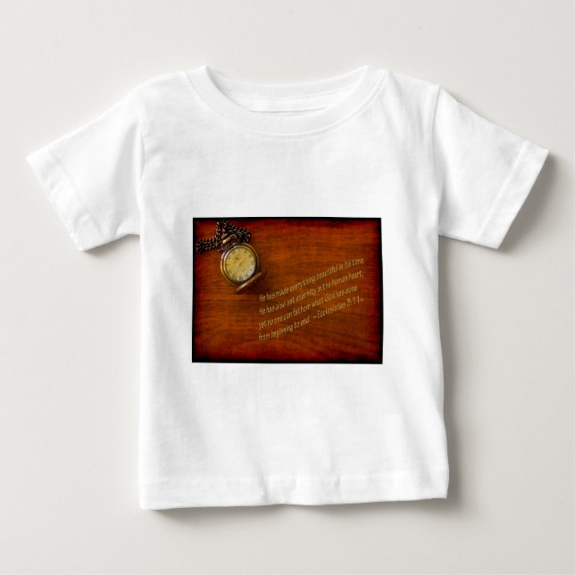T-shirt Pour Bébé Ecclésiaste 3:11 (Devant)