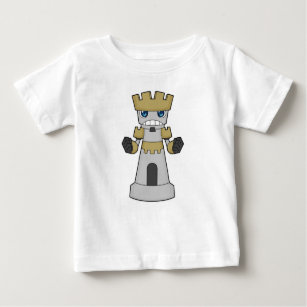 T-shirt Pour Bébé Échecs Pièce Rook Échecs