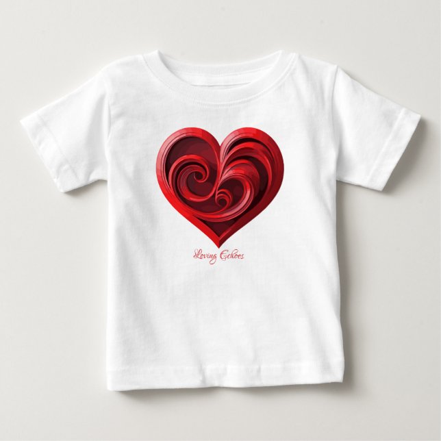 T-shirt Pour Bébé Échos d'amour (Devant)