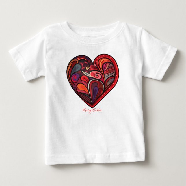 T-shirt Pour Bébé Échos d'amour (Devant)
