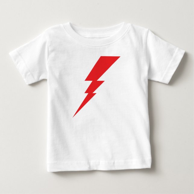 T-shirt Pour Bébé Éclair rouge (Devant)