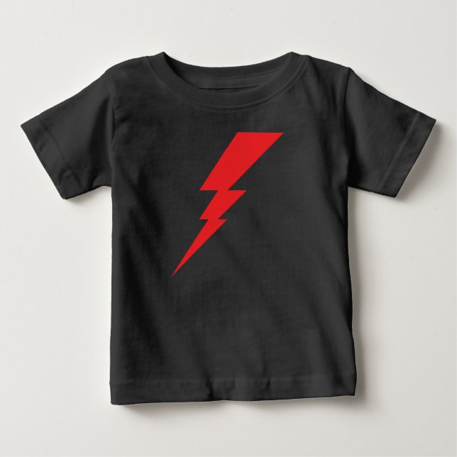 T-shirt Pour Bébé Éclair rouge (Devant)