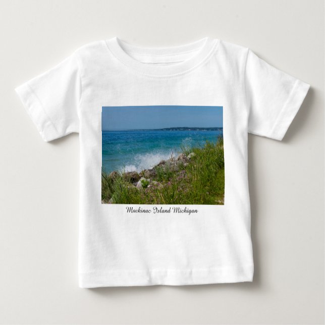 T-shirt Pour Bébé Éclatement À Mackinac (Devant)