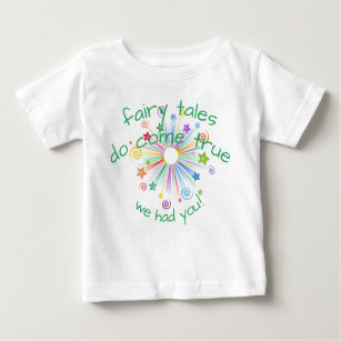 T-shirt Pour Bébé Éclatement Coloré, Les Contes De Fée Se Réalisent