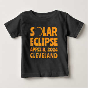 T-shirt Pour Bébé Éclipse solaire 2024 Cleveland Ohio