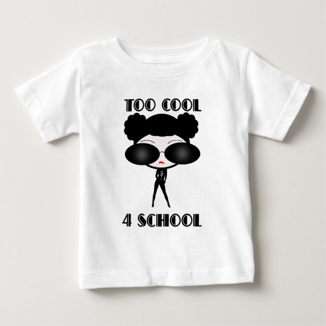 T-shirt Pour Bébé École 4 trop Cool (Devant)