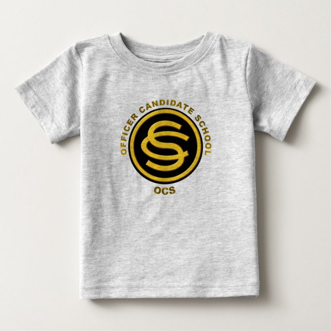 T-shirt Pour Bébé École des candidats des officiers de l'Armée de te (Devant)