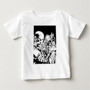 T-shirt Pour Bébé Écran comique nocturne le plus noir 2
