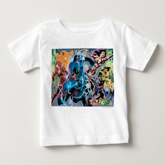 T-shirt Pour Bébé Écran noir de nuit - Couleur (Devant)