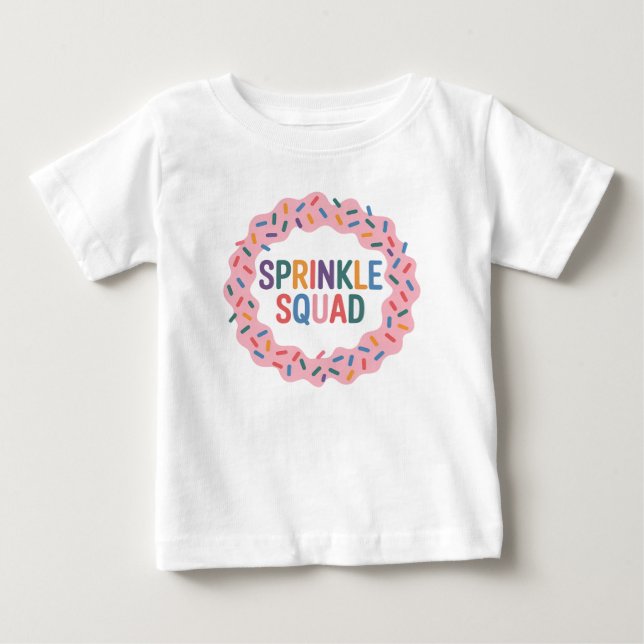 T-shirt Pour Bébé Écrasage | Saupoudrer bébé (Devant)