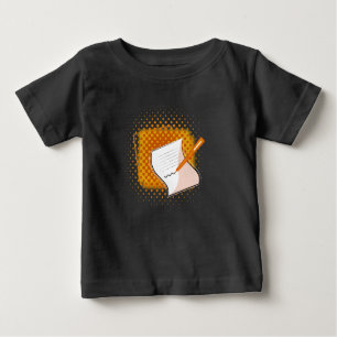 T-shirt Pour Bébé Écriture Lover