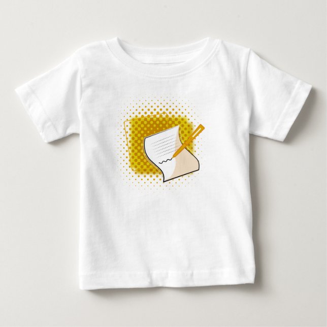 T-shirt Pour Bébé Écriture Lover (Devant)