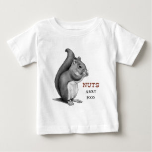 T-shirt Pour Bébé Écrous au sujet de nourriture : Écureuil : Dessi