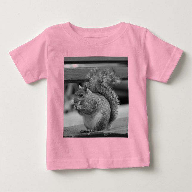 T-shirt Pour Bébé Écureuil (Devant)