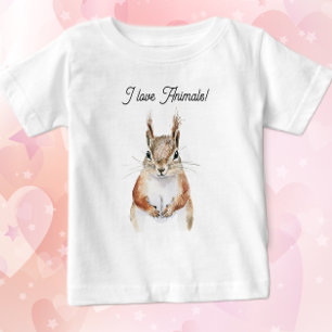 T-shirt Pour Bébé Écureuil amical