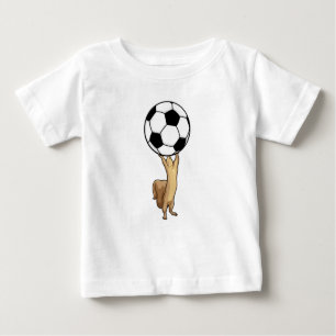 T-shirt Pour Bébé Écureuil avec balle de football