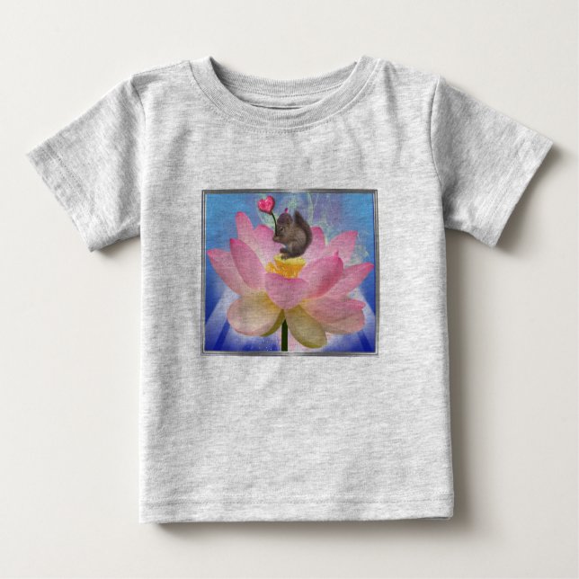 T-shirt Pour Bébé Écureuil de bébé chéri au coeur doux (Devant)