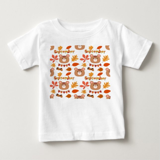 T-shirt Pour Bébé écureuil mignon (Devant)