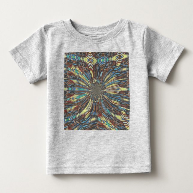 T-shirt Pour Bébé Edgy African Urban Pop Art Conception optique Abst (Devant)