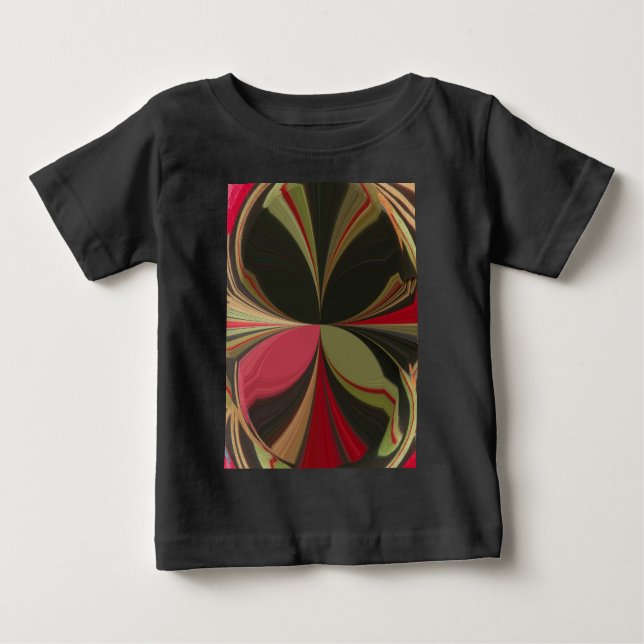 T-shirt Pour Bébé Edgy Earth Kaleidoscope Art (Devant)