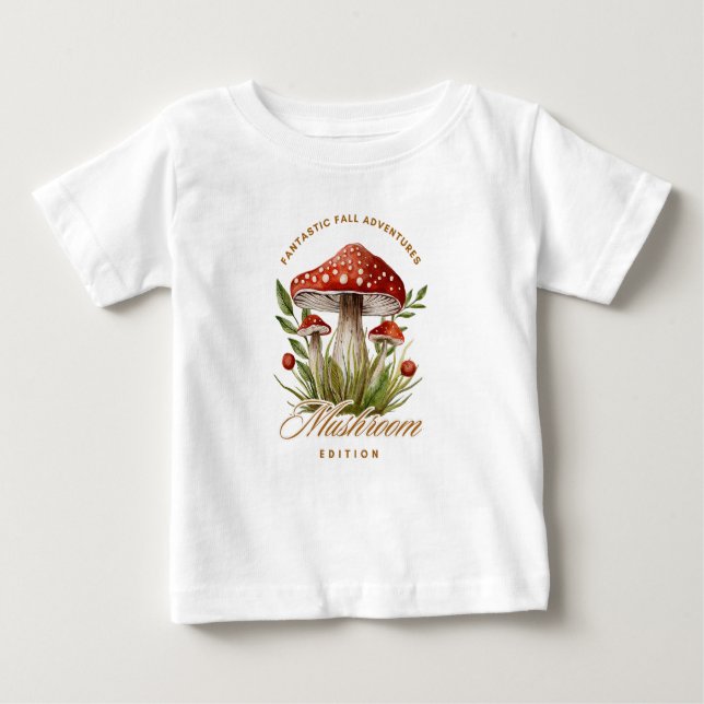 T-shirt Pour Bébé Edition champignons (Devant)