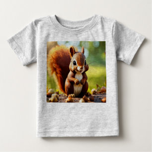 T-shirt Pour Bébé Édition Cute Squirrel