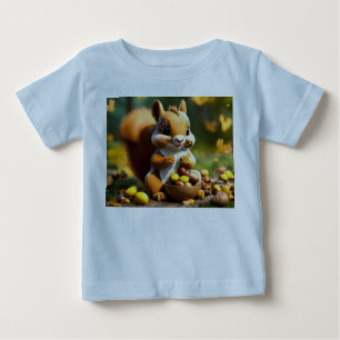 T-shirt Pour Bébé Édition Cute Squirrel