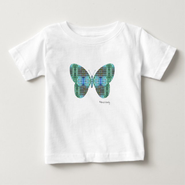 T-shirt Pour Bébé Effet en verre papillon bijoux (Devant)