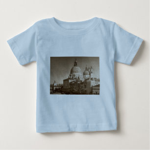 T-shirt Pour Bébé Effet Papier Sepia Venise Grand Canal