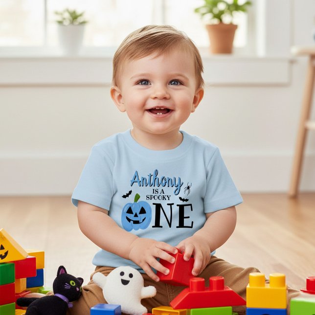 T-shirt Pour Bébé Éffrayant Un Halloween 1er Anniversaire (Créateur téléchargé)