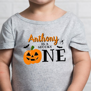 T-shirt Pour Bébé Éffrayant Un Halloween 1er Anniversaire